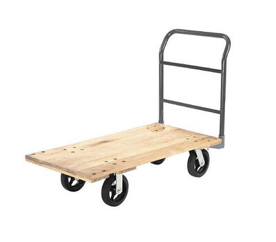 Global Industrial Hardwood Deck Platform Truck, 48 x 24, 2400 Lb. Capacity (952501)