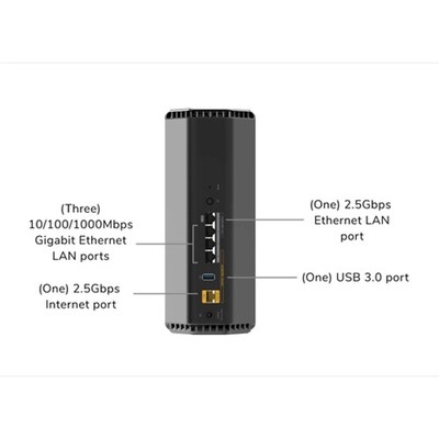 Netgear Nighthawk 802.11be 12000Mbps Tri-Band MU-MIMO WiFi 7 Gaming Router, Black (RS500-100NAS)
