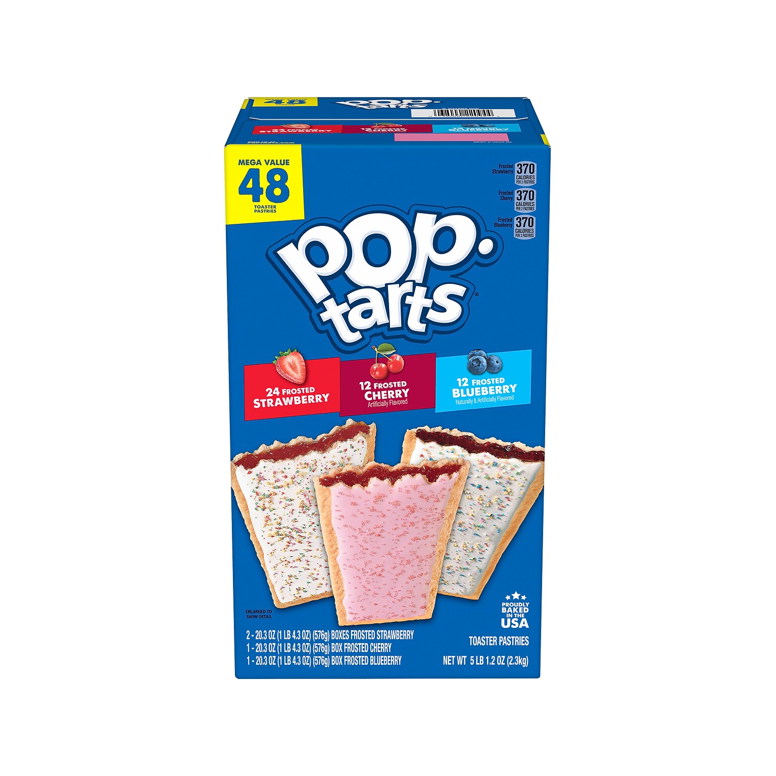 Pop-Tarts Toaster Pastries Variety Pack, 81.2 oz., 48/Box (3800022093)