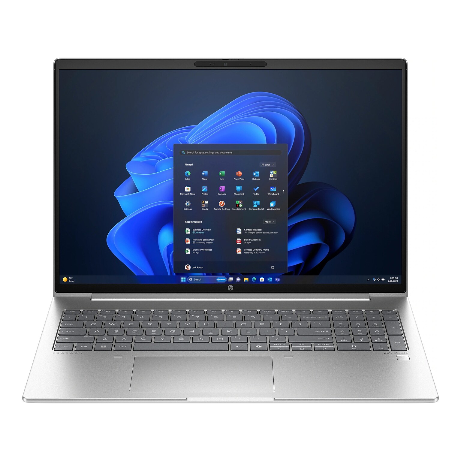 HP ProBook 460 G11 16 Laptop, Intel Core Ultra 7-155U, 16GB Memory, 512GB SSD, Windows 11 Pro (A1LH5UT#ABA)