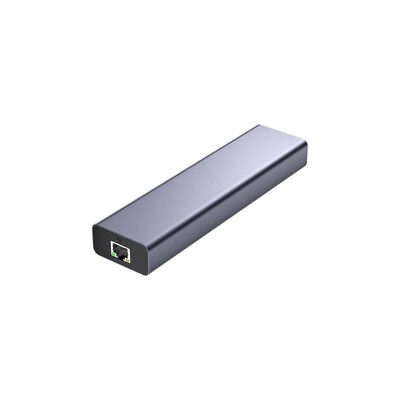 4XEM 10-Port USB 3.0 Hub with Gigabit Ethernet, Gray (4XHBC006)