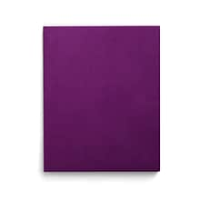 Staples Smooth 2-Pocket Paper Folder, Purple, 25/Box (50759/27536-CC)