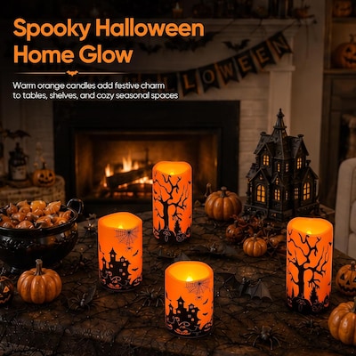 Halloween LED Candle Set of 3