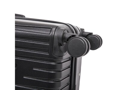 InUSA Drip 28" Hardside Suitcase, 4-Wheeled Spinner, TSA Checkpoint Friendly, Black (IUDRI00L-BLK)