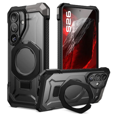 SUPCASE UBGrip MagSafe Phone Case for Galaxy S26, Shock Absorbing, Black (GA843439160828)