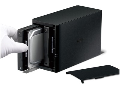 Buffalo LinkStation SoHo 200 2-Bay 8TB External NAS, Black (LS220D0802B)