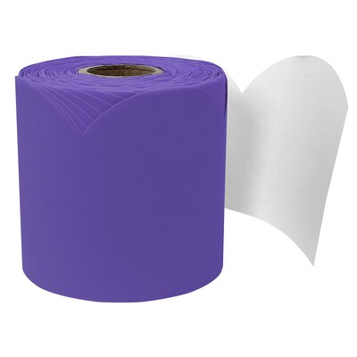 Carson Dellosa Education Rolled Scalloped Bulletin Board Border, 3 x 65, Deep Purple, 3/Bundle (CD-108537-3)