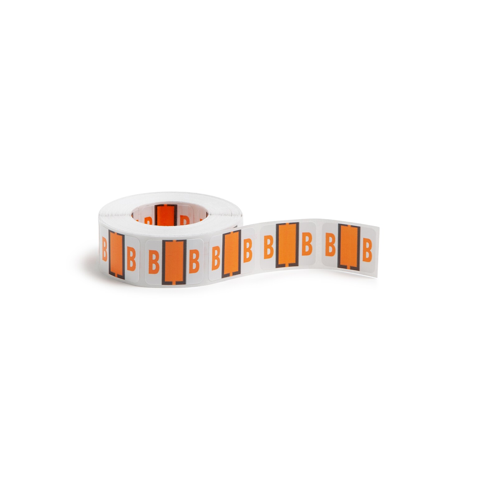 Smead BCCR Color Coded Alphabetic Labels, B, Light Orange, 500/Roll (67072)