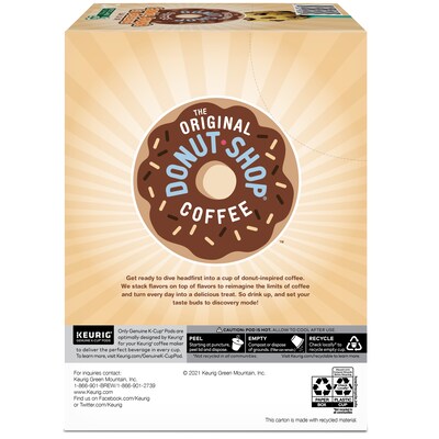 The Original Donut Shop Cookie Dough So Delicious Coffee Keurig® K-Cup® Pods, Light Roast, 24/Box (5000666665)