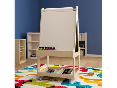 Flash Furniture Bright Beginnings Display Easel, 48.25", Brown Birch Plywood (MK-ME16768-GG)