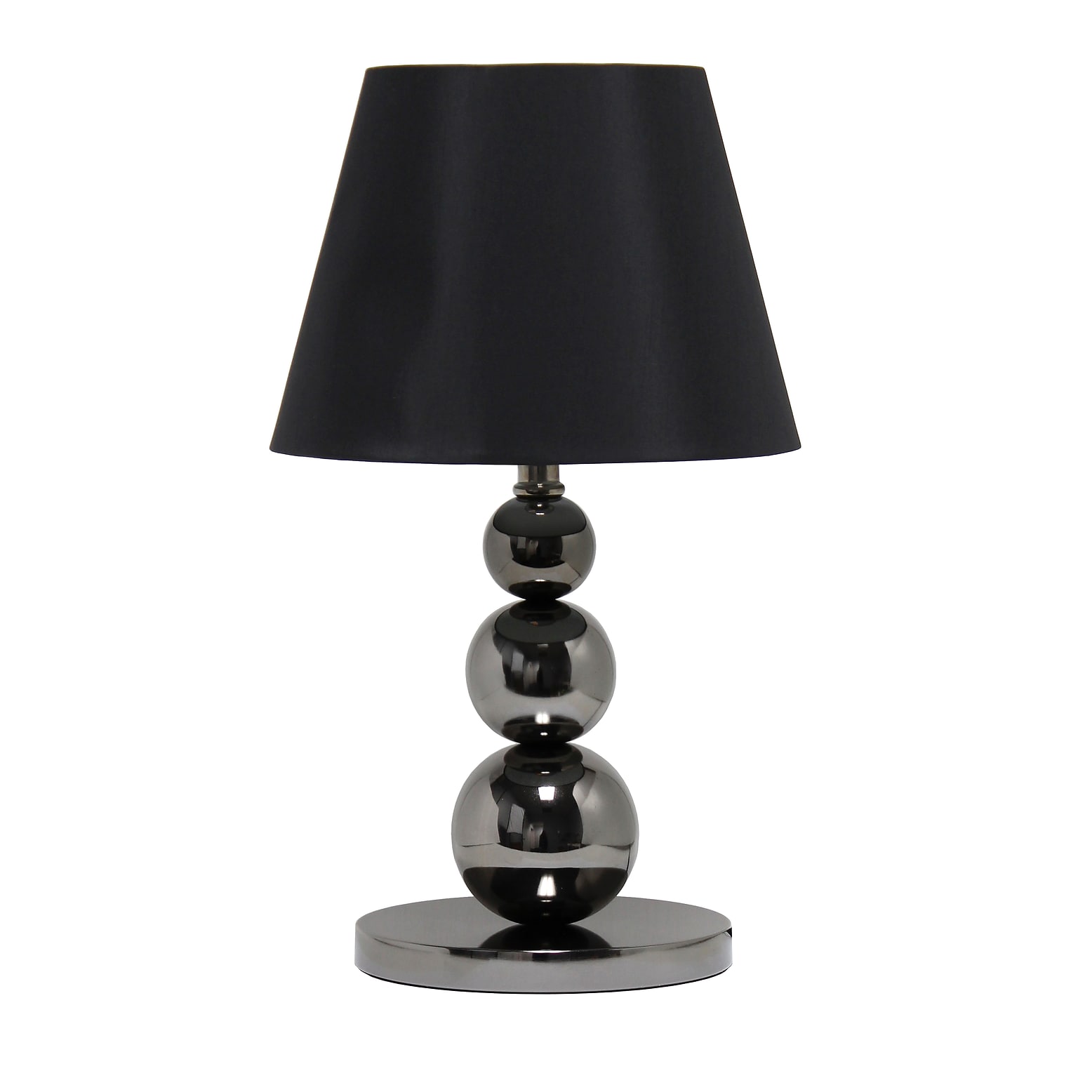 Lalia Home 19.29 Modern and Fashionable Stacked Ball Table Lamp, Black (LHT-3021-BK)