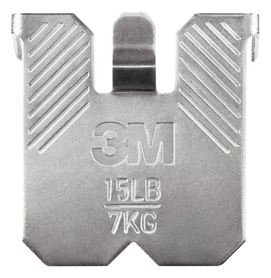 3M CLAW Drywall Hanger, 15 lbs., Silver, 5/Pack (3PH15M5ES)