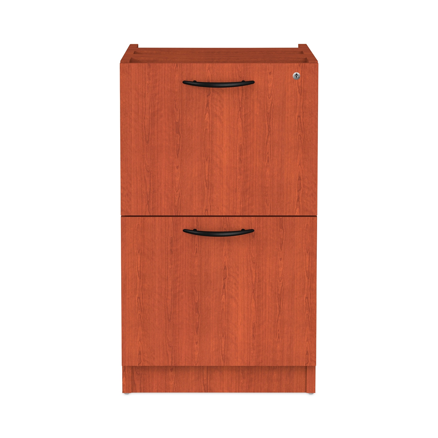Alera® Valencia Series 2-Drawer Pedestal Exec File Cabinet, Med Cherry Fin, Lgl (VA542822MC)