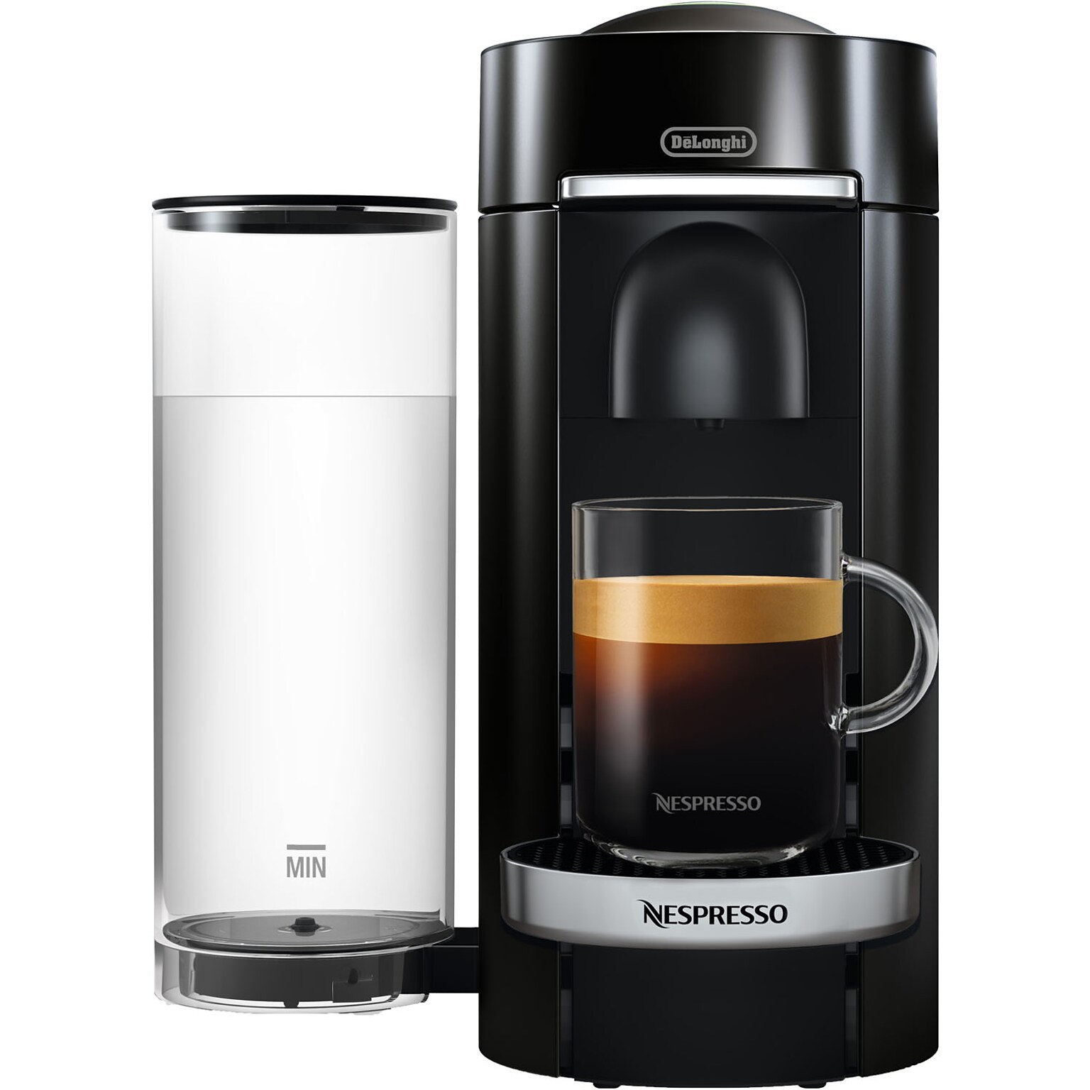 DeLonghi Nespresso VertuoPlus Coffee & Espresso Machine Combination, Black (ENV155B)