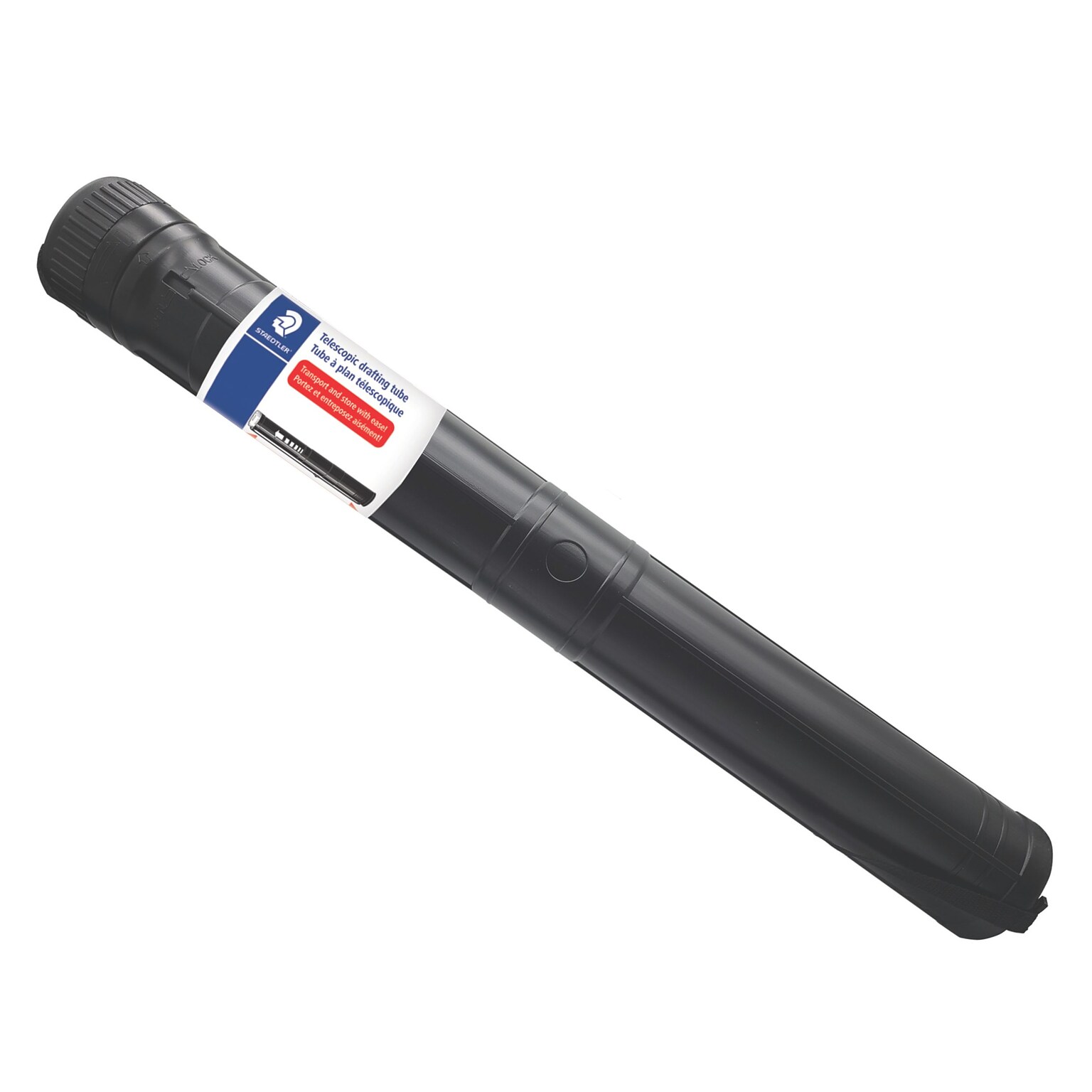 Staedtler Telescopic 3 Plastic Art Tube, Water Resistant, Black (948 72/124)