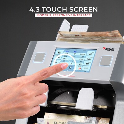 Cassida 9900R V2 2-Pocket Bill Counter, Gray