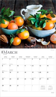 2026 BrownTrout Kitchen 14" x 12" Monthly Wall Calendar (9798330704057)