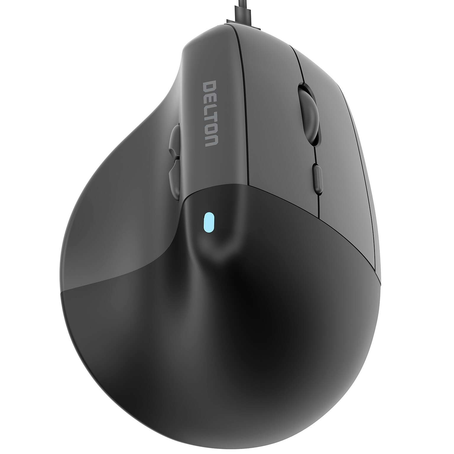 Delton S38 Ergonomic Vertical Optical USB Mouse, Black (DMS38-U)