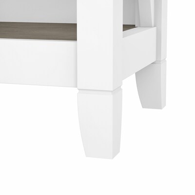 Bush Furniture Key West 5-Shelf 66"H Bookcase, Shiplap Gray/Pure White (KWB132G2W-03)