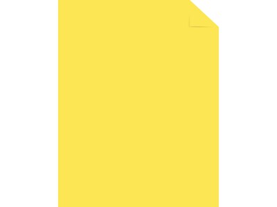 Astrobrights Punchy Pastel Cardstock, 8.5 x 11, 65 lb. Lively Lemon, 100 Sheets (91785)