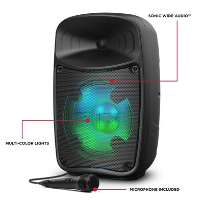 ION Pro Glow Express Bluetooth PA Speaker System, Black (IONPRGLWXPRESX)