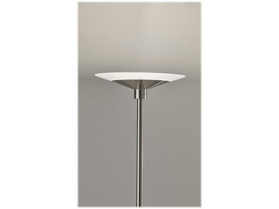 Adesso Solar 70.5" Brushed Steel Floor Lamp with Cone Shade (5121-22)