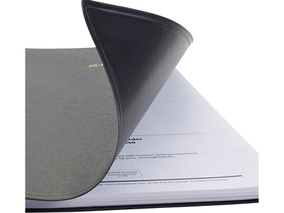 2025 AT-A-GLANCE 8" x 11" Calendar Year/Daily Appointment Book, Faux Leather Cover, Black (70-822-05-25)