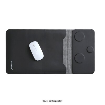 SaharaCase 14" Leather Laptop Sleeve with Wireless Charging, Black (LT00077)