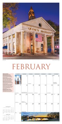 2027 Willow Creek Boston 12" x 12" Monthly Wall Calendar, Assorted Colors (59296)