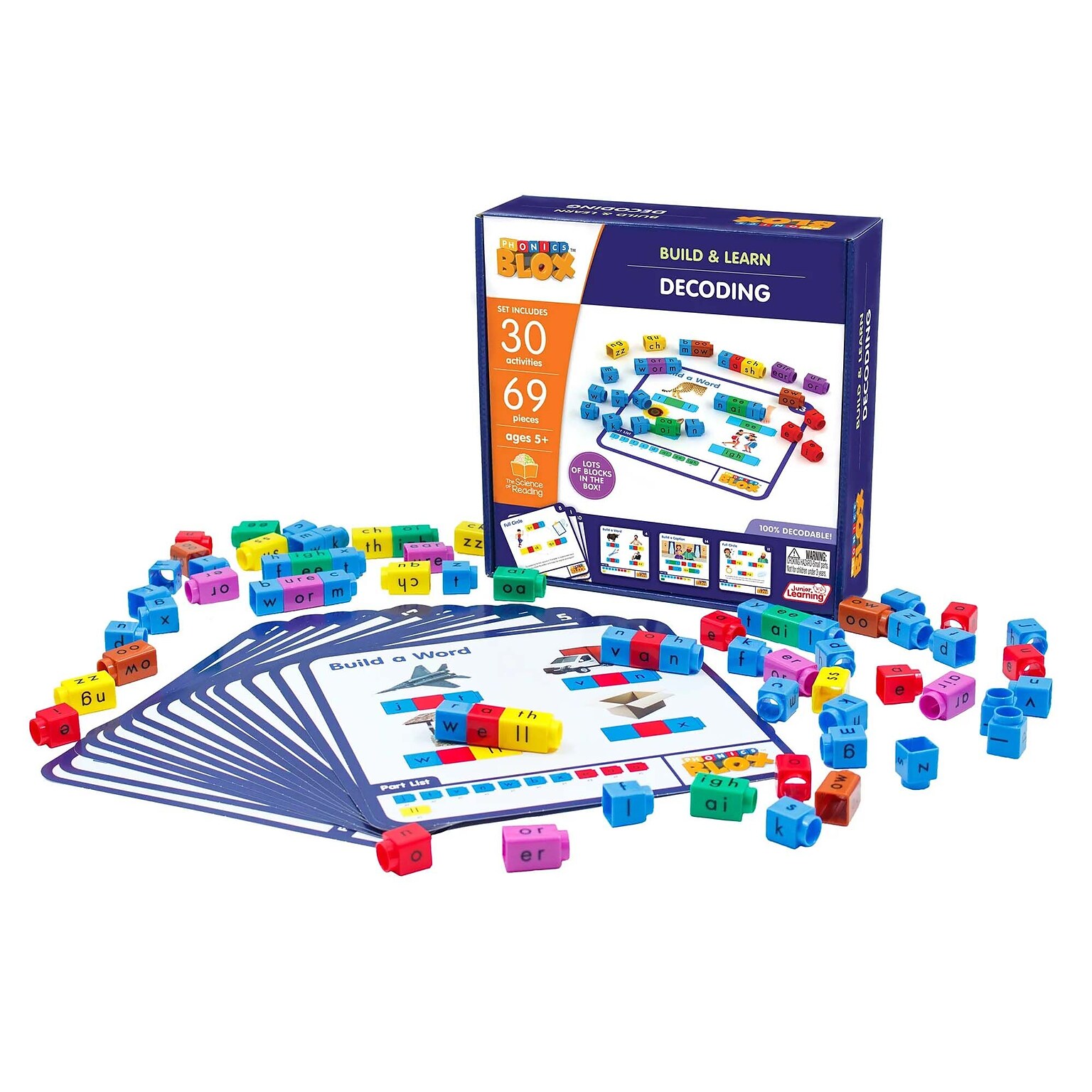 Junior Learning Decoding Rainbow Phonics, Phase 3, 99/Set (JRL735)