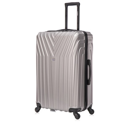 InUSA Vasty 30.31 Hardside Suitcase, 4-Wheeled Spinner, TSA Checkpoint Friendly, Grey (IUVAS00L-GRE)