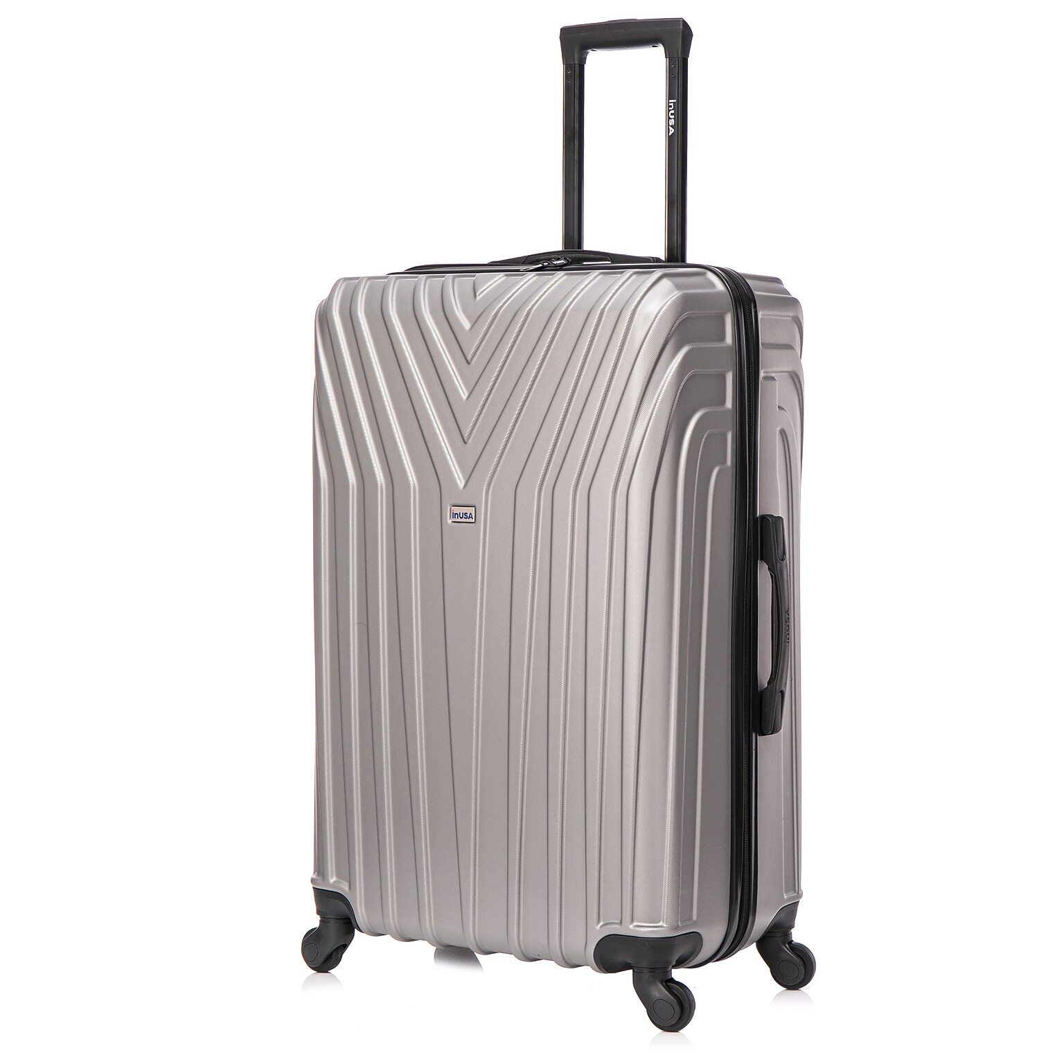 InUSA Vasty 30.31 Hardside Suitcase, 4-Wheeled Spinner, TSA Checkpoint Friendly, Grey (IUVAS00L-GRE)