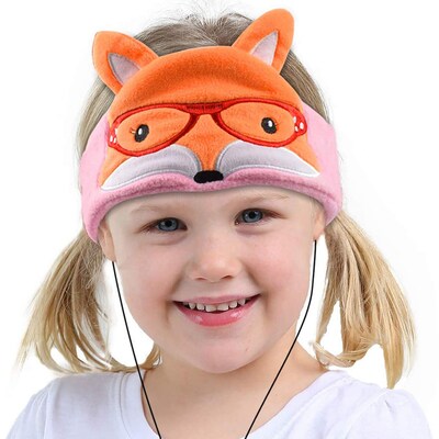 Contixo H1 Adjustable Fleece Headband Headphones, Fox (CNXH1FOX)