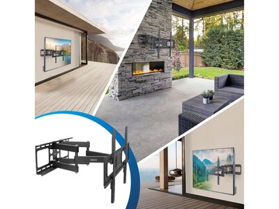 Mount-It! Full-Motion Outdoor TV Wall Mount, 110 lbs. Max. (MI-396)