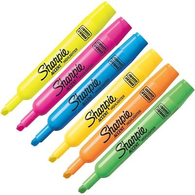SharpieÂ® Accent 12-Color Tank Style Highlighter