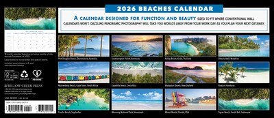 2026 Willow Creek Beaches 6.5 x 15 Monthly Wall Calendar (54710)