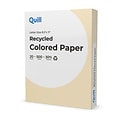 Quill Brand® 30% Recycled Colored Multipurpose Paper, 20 lbs., 8.5 x 11, Ivory, 500 Sheets/Ream