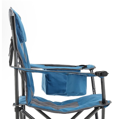 Arrowhead Outdoor Quad 6-Can Armrest Outdoor Chair, Ocean Blue (TSRTKKS0273U)