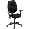 Boss High-Back Task Chair with Adjustable Arms, Black (B1002-BK)