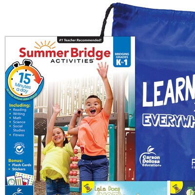 Summer Bridge Activities Summer Bridge Essentials Backpack, Grade K-1 Workbook, 8/Set (CD-745382B)