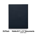 Staples Smooth 2-Pocket Paper Folder, Navy, 25/Box (50762/27539-CC)