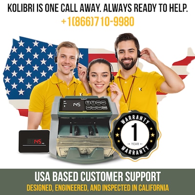 Kolibri Bill Counter, Black (B-KOLIBRI)