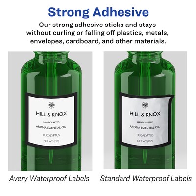 Avery Laser/Inkjet Square Multipurpose Labels, 3" x 3", White, 600 Labels/Box  (94101)