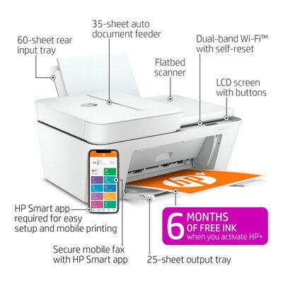 HP DeskJet 4155e Wireless Color All-In-One Inkjet Printer (26Q90A)