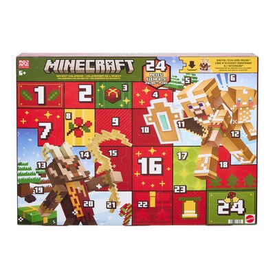 Mattel Minecraft Advent Calendar, Multicolored (JMP70)