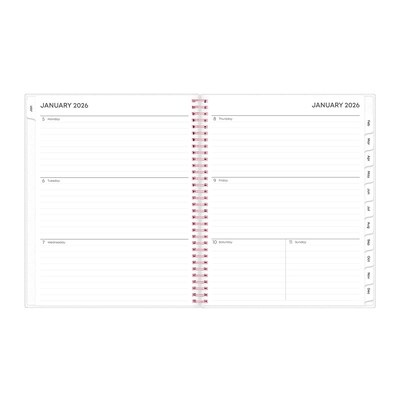 2026 Blue Sky Joselyn 8.5" x 11" Calendar Year Weekly & Monthly Planner, Plastic Cover, Multicolored (110394-26)