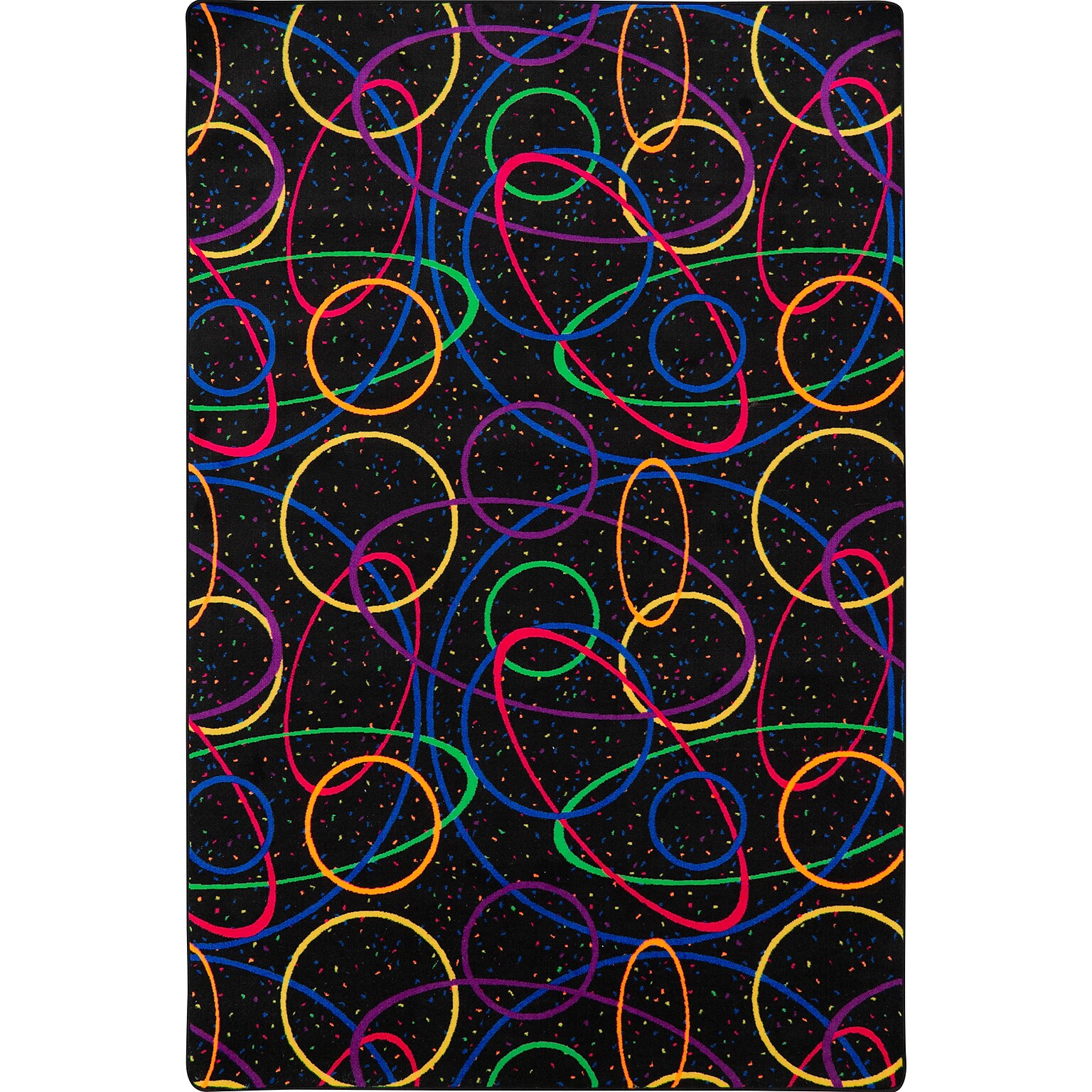 Joy Carpets Looped Nylon 6 x 6 Machine Tufted Rug, Fluorescent (450P)