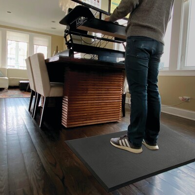 NoTrax 425 Superfoam Revive RS Anti-Fatigue Commercial Standing Floor Mat, 40" x 24", Black (425S2440BL)