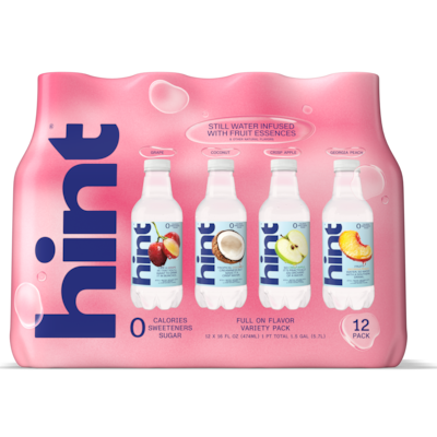 Hint Full on Flavor Water Variety Pack, 16 oz., 12 Bottles/Pack (HNT02232)