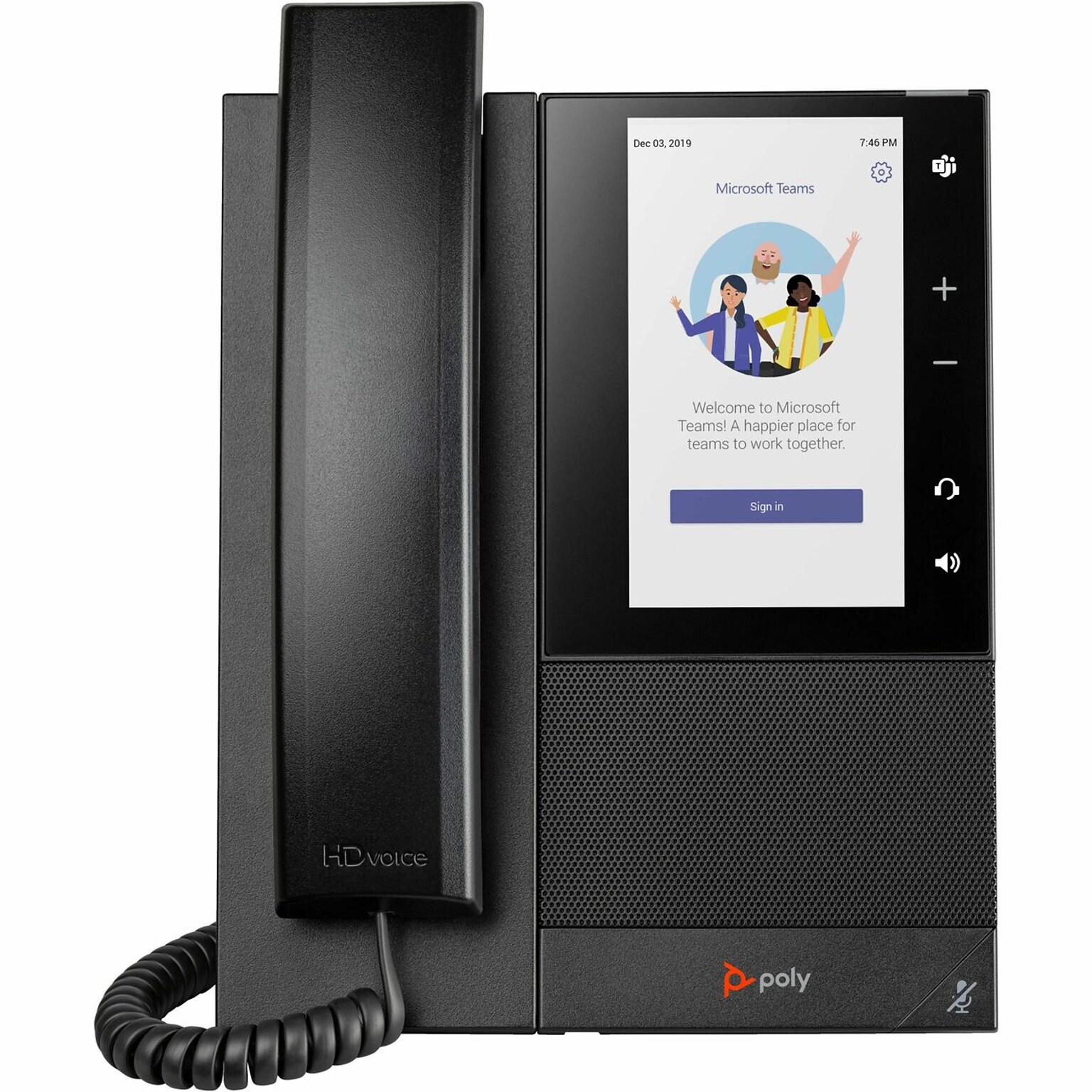 Poly CCX 505 24-Line VoIP Conference Speaker Phone, Black (849A5AA#ABA)